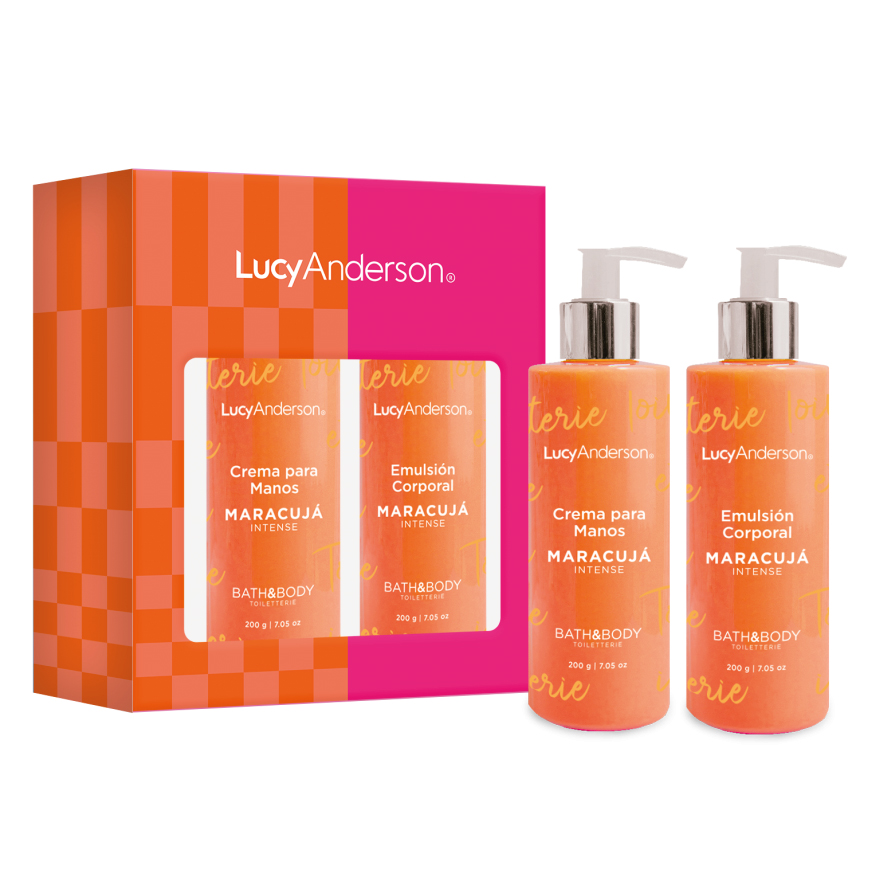 LUCY ANDERSON SET CREMA MANOS MARACUJA INTENSE Y EMULSION